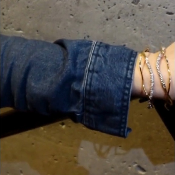 ALEXIS BITTAR • Solanales Gold Silver Crystal Cuff Bracelet - Picture 15 of 16